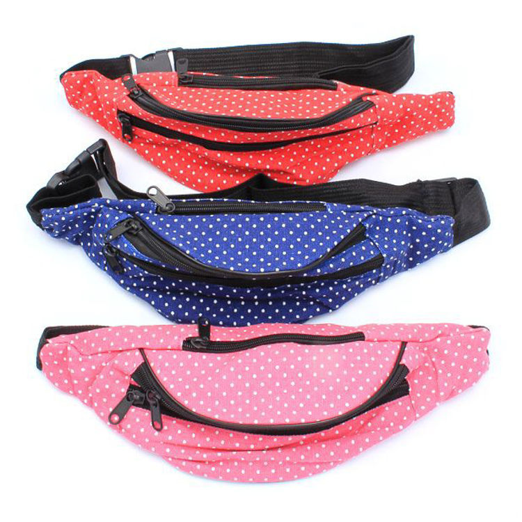 Picture of 7415 / 4155 POLKA DOT FABRIC BUM BAG
